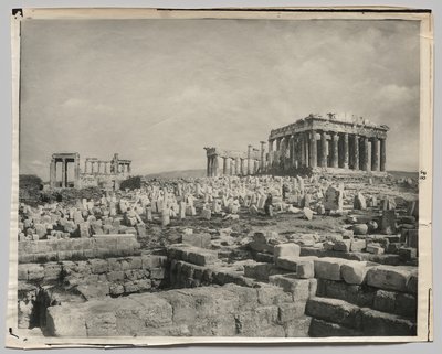 Udsigt over Parthenon af Adolphe Braun and Co.