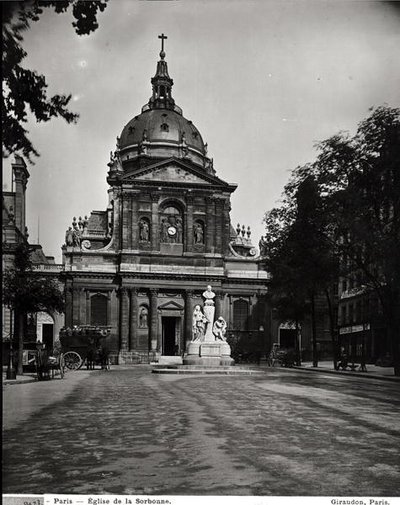 Sorbonne-kirken bygget af Jacques Lemercier (ca. 1585-1654) i 1635-53 af Adolphe Giraudon