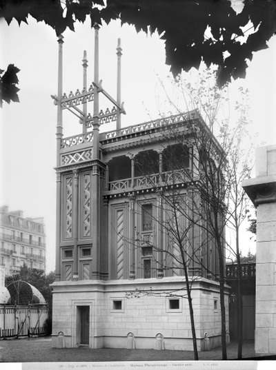 Phoenician House, Verdensudstilling, Paris, 1889 af Adolphe Giraudon