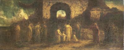 Kristus velsigner børnene af Adolphe Joseph Thomas Monticelli
