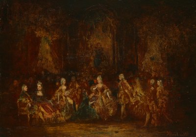 Personer i Louis XV Kostumer af Adolphe Joseph Thomas Monticelli