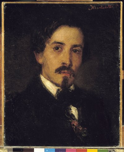 Formodet portræt af maleren Ferdinand Viola, 1859 (olie på lærred) af Adolphe Joseph Thomas Monticelli