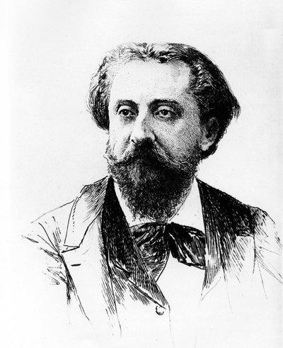 Catulle Mendes af Adolphe Lalauze