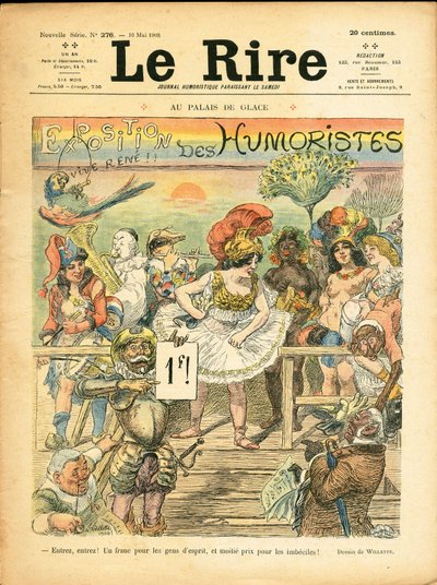 Cover af ""Le Lire"", Satirisk i farver af Adolphe Leon Willette
