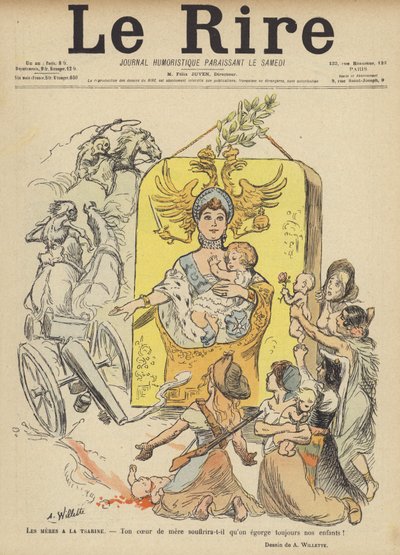 Illustration til Le Rire af Adolphe Leon Willette