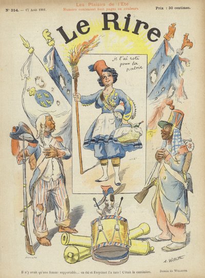 Illustration til Le Rire af Adolphe Leon Willette