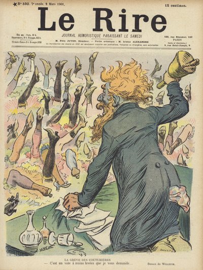 Illustration til Le Rire af Adolphe Leon Willette