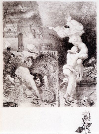 Lust - Tegning af Willette af Adolphe Leon Willette
