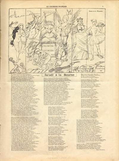 The Courier francais, Satirique en B & B af Adolphe Leon Willette