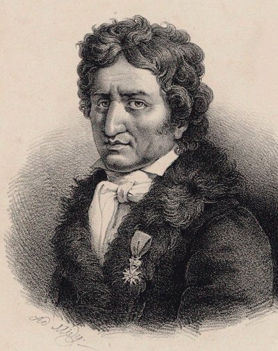 Portræt af komponisten Pierre-Alexandre Monsigny 1729-1817. af Adolphe Midy