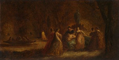 A Woodland Fête, ca. 1853-1857 eller ca. 1862. af Adolphe Joseph Thomas Monticelli