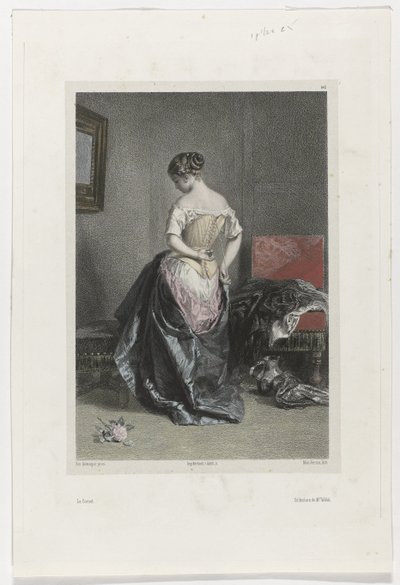 Le Corset (titel på objekt) af Adolphe Mouilleron