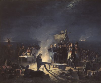Napoleons bivuak på slagmarken Wagram natten fra den 5. til den 6. juli 1809, 1 af Adolphe Roehn