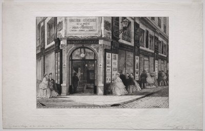 Hovedkvarter for Society of Aquafortists af Adolphe Théodore Jules Martial Potémont