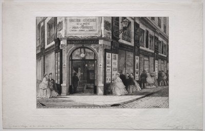 Hovedkvarter for Société des Aquafortistes, 1864. af Adolphe Théodore Jules Martial Potémont