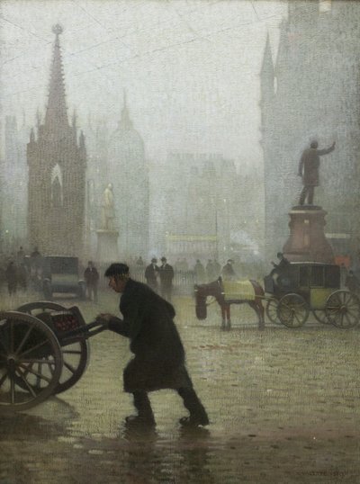 Albert Square, Manchester af Adolphe Valette