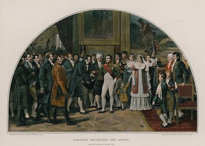 Napoleon dekorerer kunstnerne af Adolphe Yvon