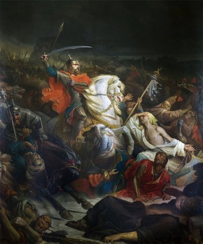 Slaget ved Kulikovo (1849) af Adolphe Yvon