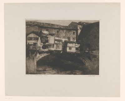 Firenze. Ponte Vecchio (original titel på objekt) af Adriaan J. van 