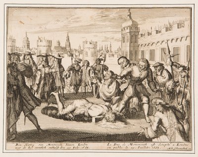 Henrettelsen af hertugen af Monmouth af Adriaan Schoonebeek