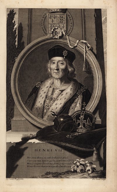 Henrik VII (1457-1509) (gravering) af Adriaan van der (after) Werff