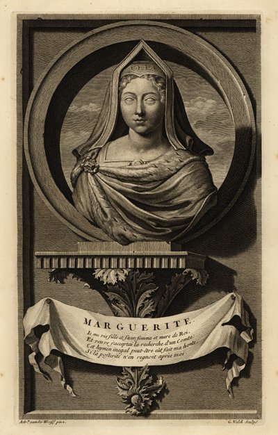 Margaret Tudor (1489-1541) (gravering) af Adriaan van der (after) Werff