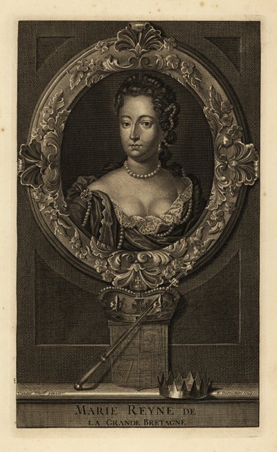 Dronning Mary II af Storbritannien af Adriaan van der (after) Werff