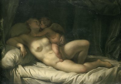 Amor kysser Venus af Adriaan van der Werff