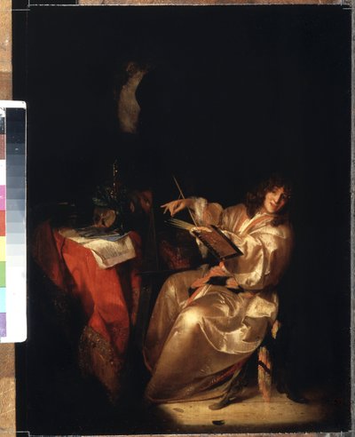 Selvportræt. Maleri af Adriaen van der Werff (1659-1722). Olie på træ, 38,5 x 29 cm af Adriaan van der Werff
