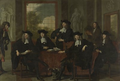 Superintendenterne på Collegium Medicum i Amsterdam, 1683 af Adriaen Backer