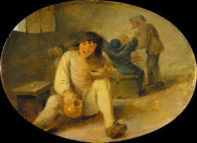 Den berusede bonde af Adriaen Brouwer