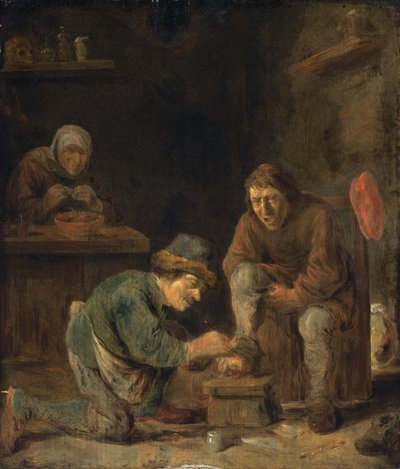 Fodlægen af Adriaen Brouwer