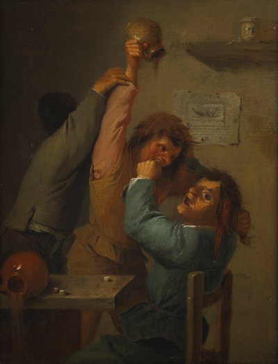 drikkescene af Adriaen Brouwer