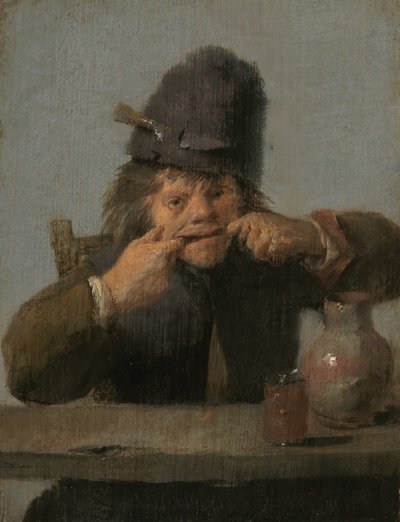 Ungdom gør et ansigt af Adriaen Brouwer