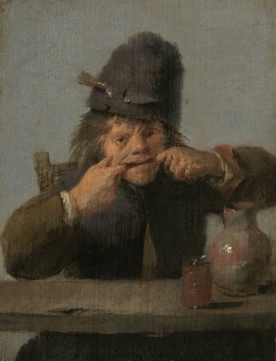 Ungdom gør et ansigt, ca. 16321635. af Adriaen Brouwer