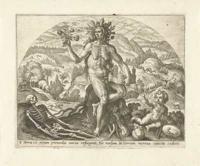 Jord De fire elementer (serietitel) af Adriaen Collaert