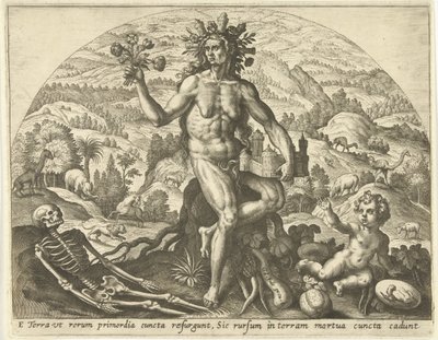 Jord De fire elementer (serietitel) af Adriaen Collaert