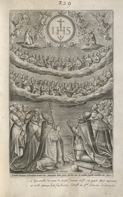 Tilbedelse af Jesu navn af Adriaen Collaert