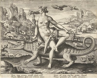 Afrika De fire kontinenter (serietitel) af Adriaen Collaert