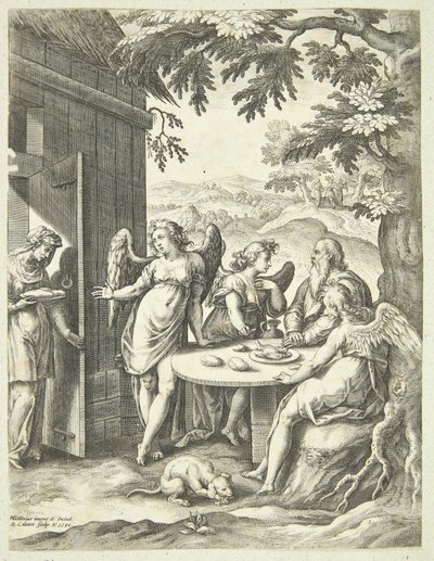 Isaks bebudelse af Adriaen Collaert