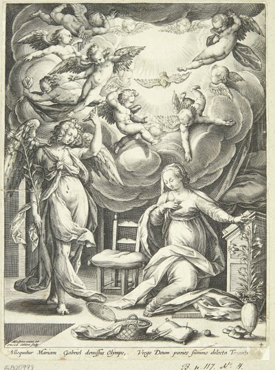 Marias bebudelse af Adriaen Collaert