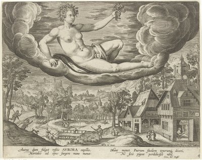 Morgen De fire gange på dagen (serietitel) af Adriaen Collaert