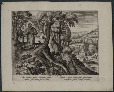 Otilia Bavarian af Adriaen Collaert
