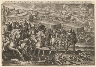 Den tyrkiske hærs belejring af Wien, 1529 af Adriaen Collaert