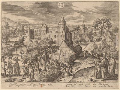 Lignelsen om det golde figentræ af Adriaen Collaert after Hans Bol