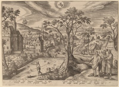 Lignelsen om såmanden af Adriaen Collaert after Hans Bol