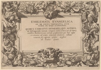 Titel side af Adriaen Collaert after Hans Bol
