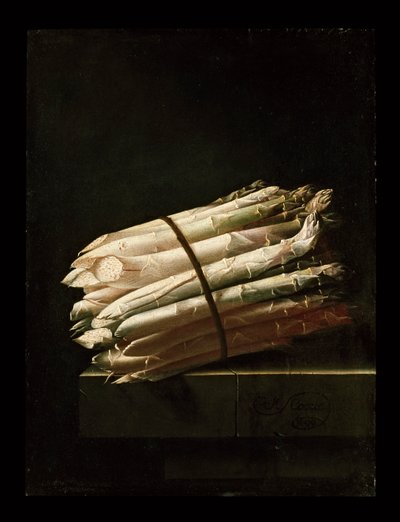 Stilleben af asparges, 1699 af Adrian Coorte