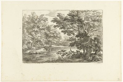 Landskab med en sø af Adriaen Frans Boudewyns