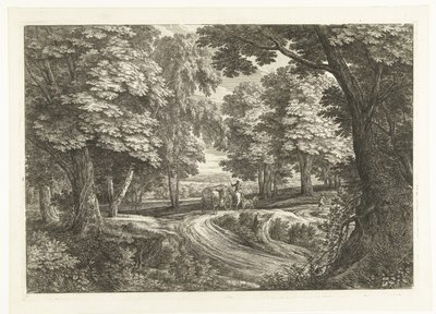 Landskab med vogn af Adriaen Frans Boudewyns